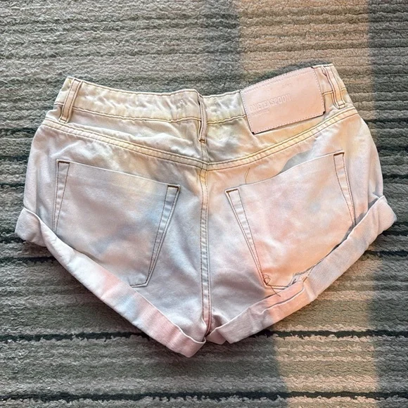 One Teaspoon tie dye low waist Bandits short - Picture 3 of 7